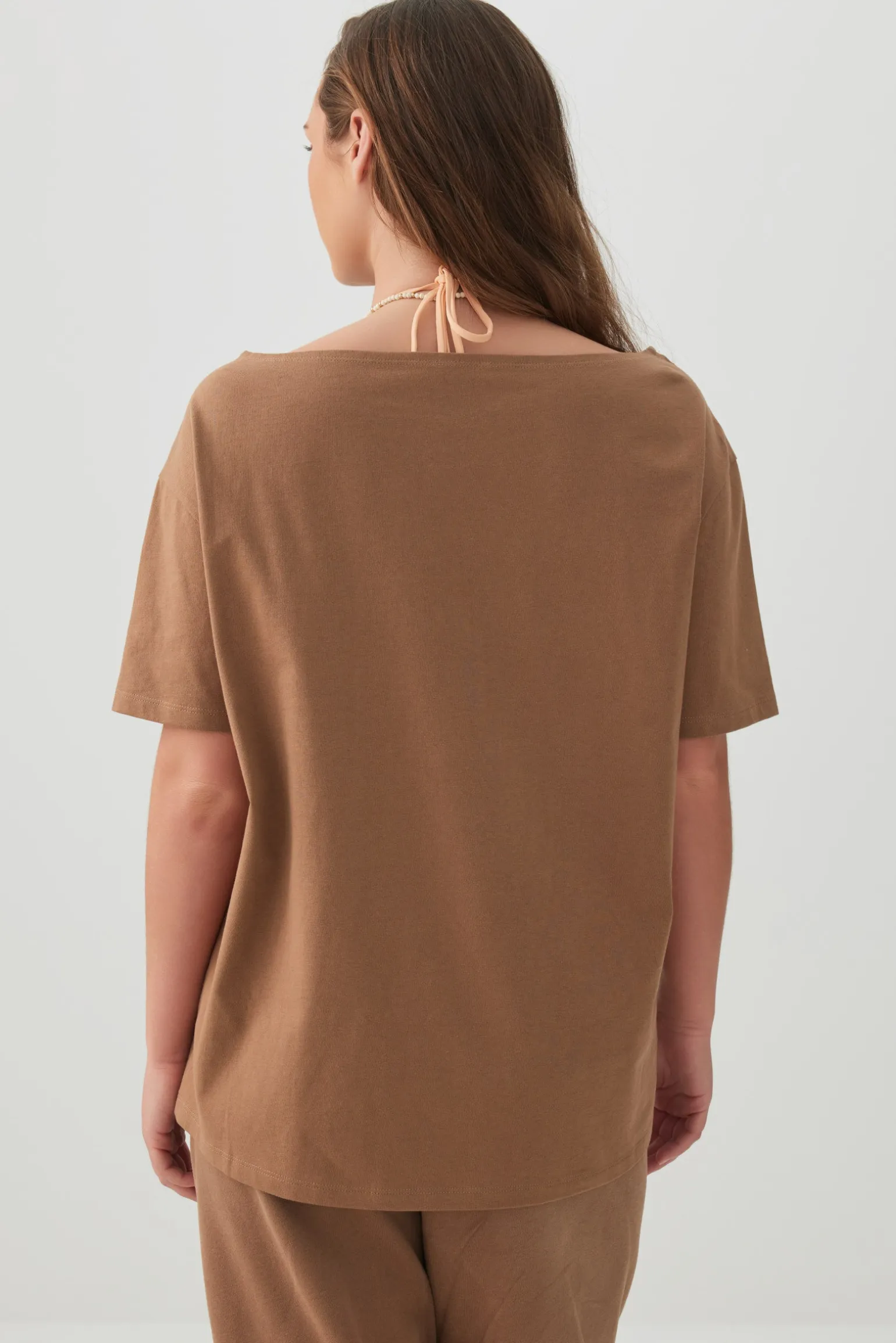 Long Oversized Off Shoulder Graphic T-Shirt