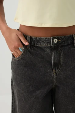 Low Rise Denim Jorts