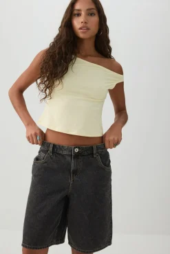 Low Rise Denim Jorts