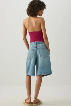 Low Rise Denim Jorts