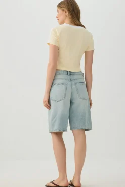 Low Rise Denim Jorts