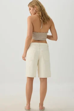 Low Rise Rigid Denim Jorts