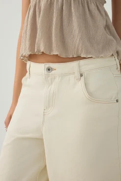 Low Rise Rigid Denim Jorts