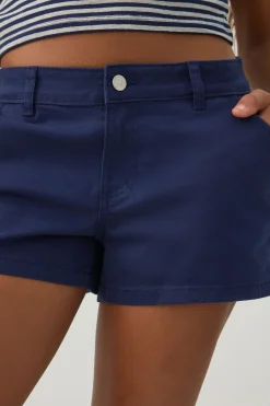 Low Rise Stretch Twill Shorts