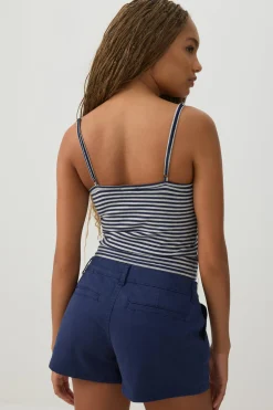 Low Rise Stretch Twill Shorts
