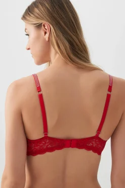 Luxe Lace Bra with Rhinestones