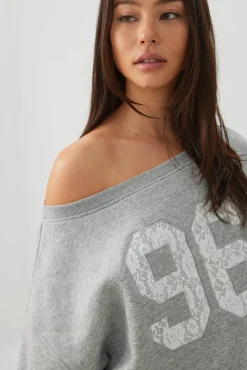 MADESOFT™ Fleece Off Shoulder Sweatshirt