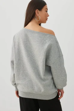 MADESOFT™ Fleece Off Shoulder Sweatshirt