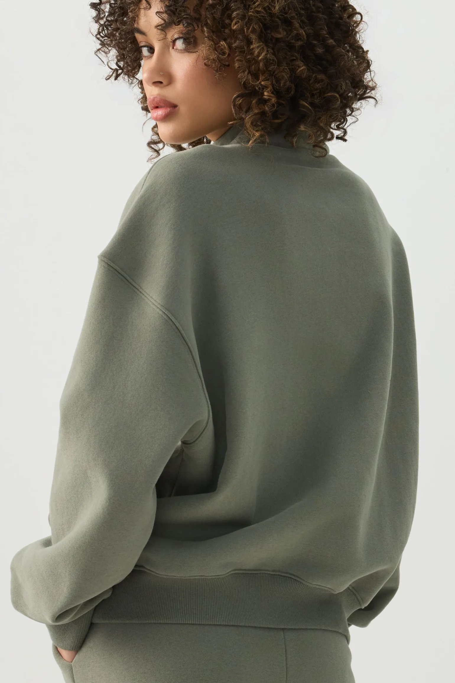 MADESOFT™ Fleece Oversized Half Zip Sweatshirt