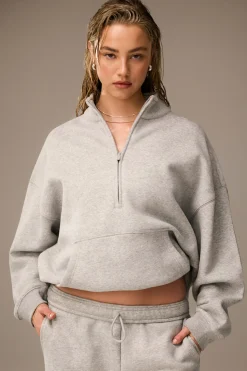 MADESOFT™ Fleece Oversized Half Zip Sweatshirt