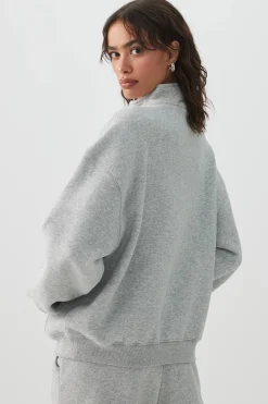 MADESOFT™ Fleece Oversized Half Zip Sweatshirt