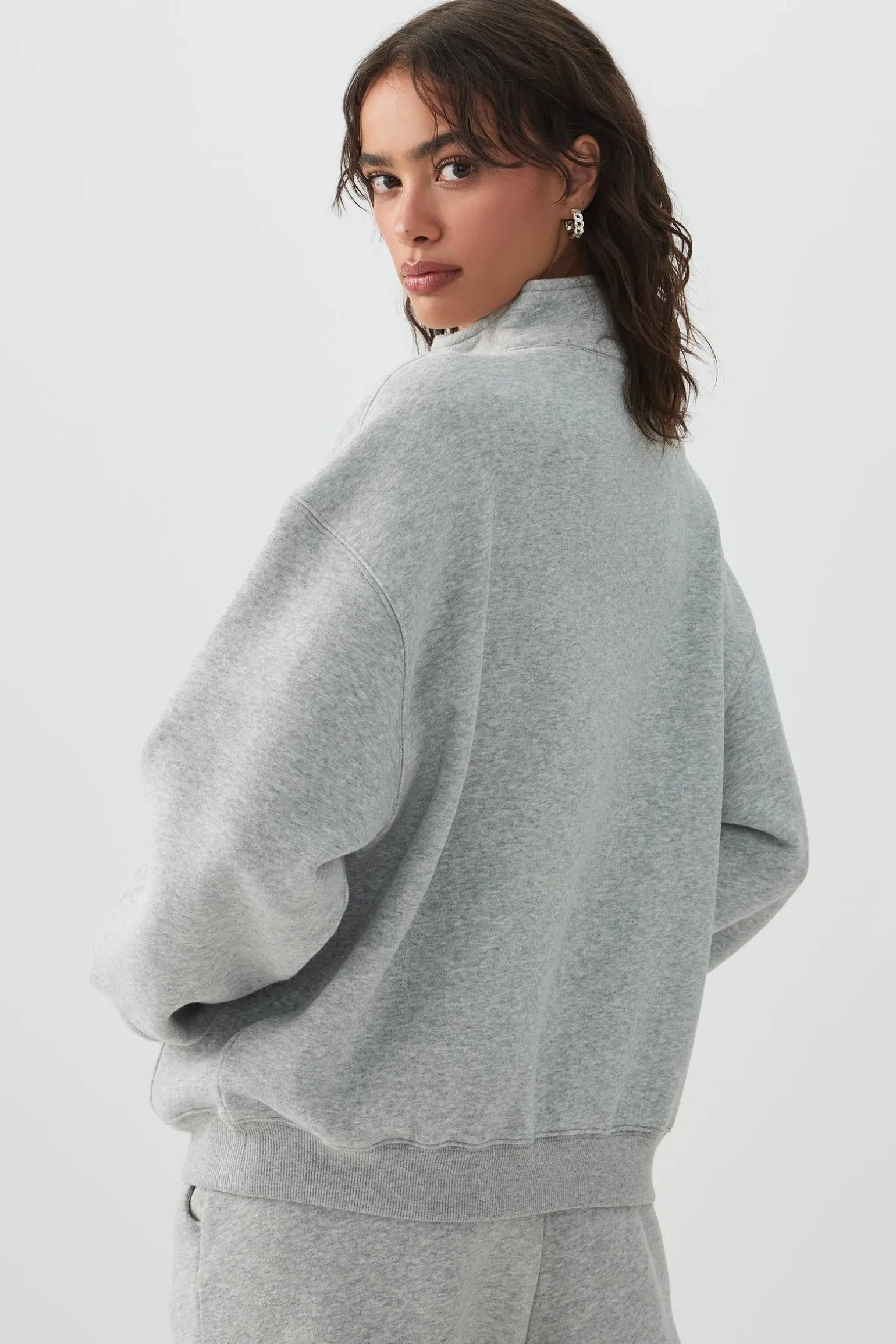 MADESOFT™ Fleece Oversized Half Zip Sweatshirt