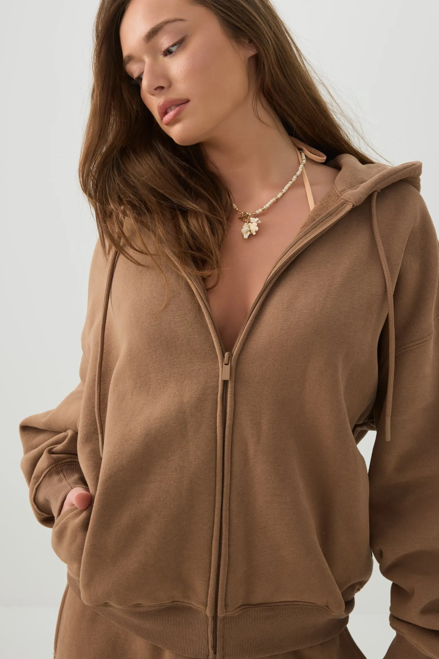 MADESOFT™ Fleece Oversized Zip Up Hoodie