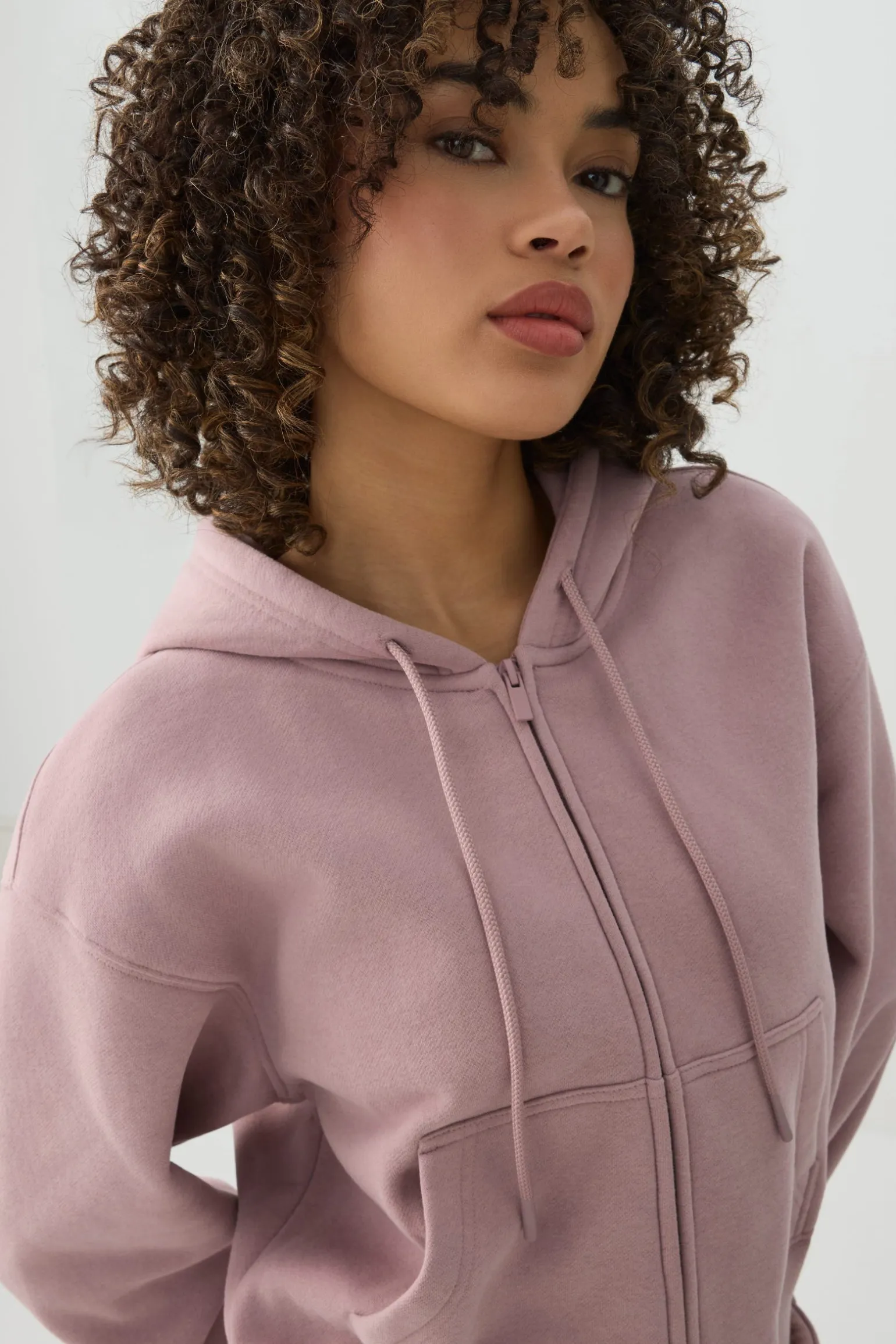 MADESOFT™ Fleece Short Zip Up Hoodie