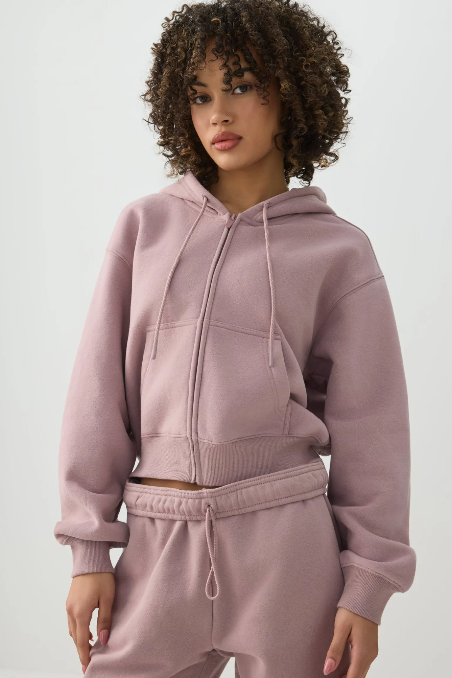 MADESOFT™ Fleece Short Zip Up Hoodie