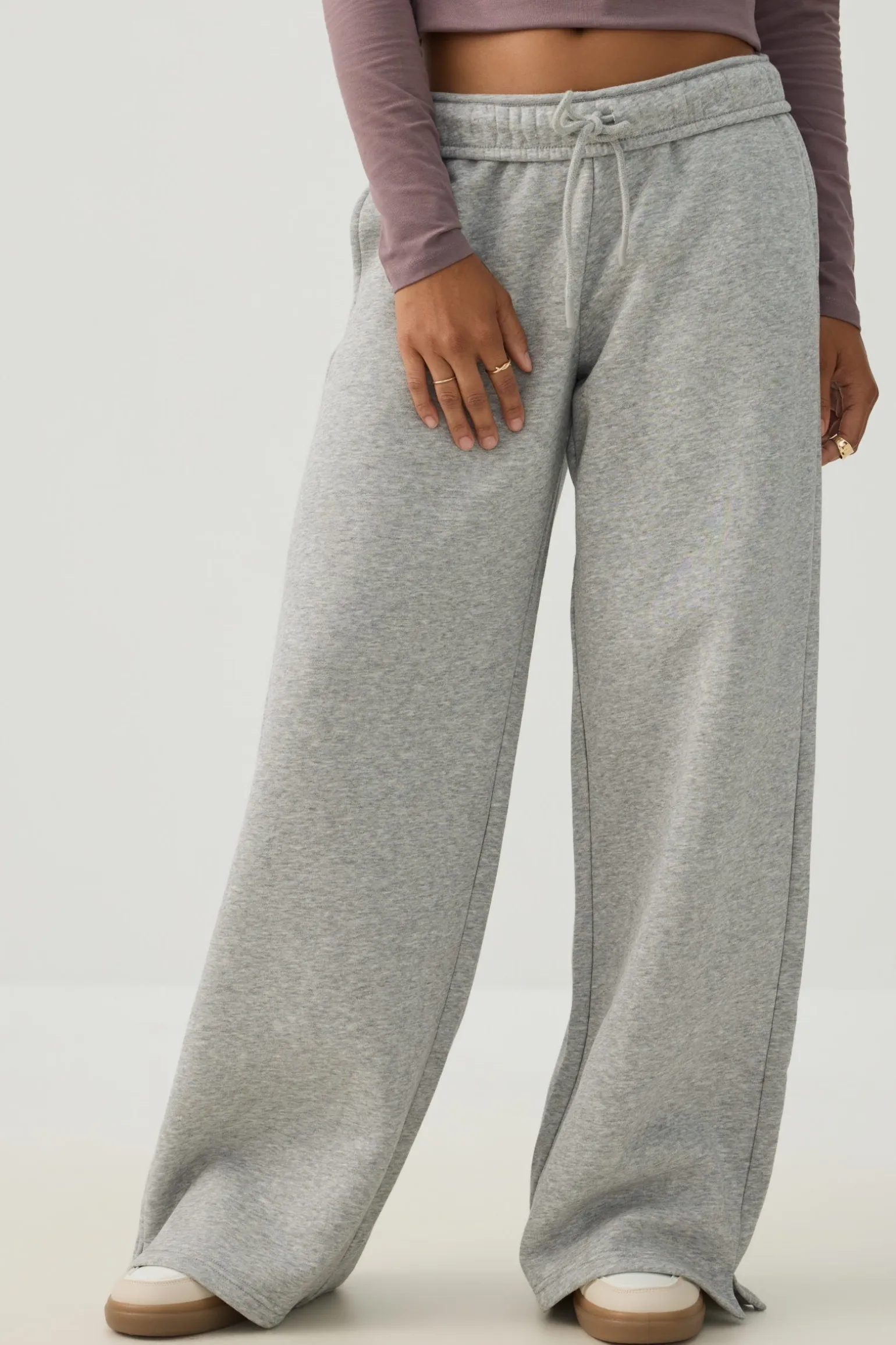 MADESOFT™ Fleece Wide Leg Sweatpants