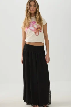 Maxi Mesh Skirt