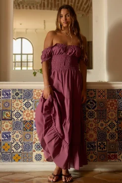 Maxi Milkmaid Dress