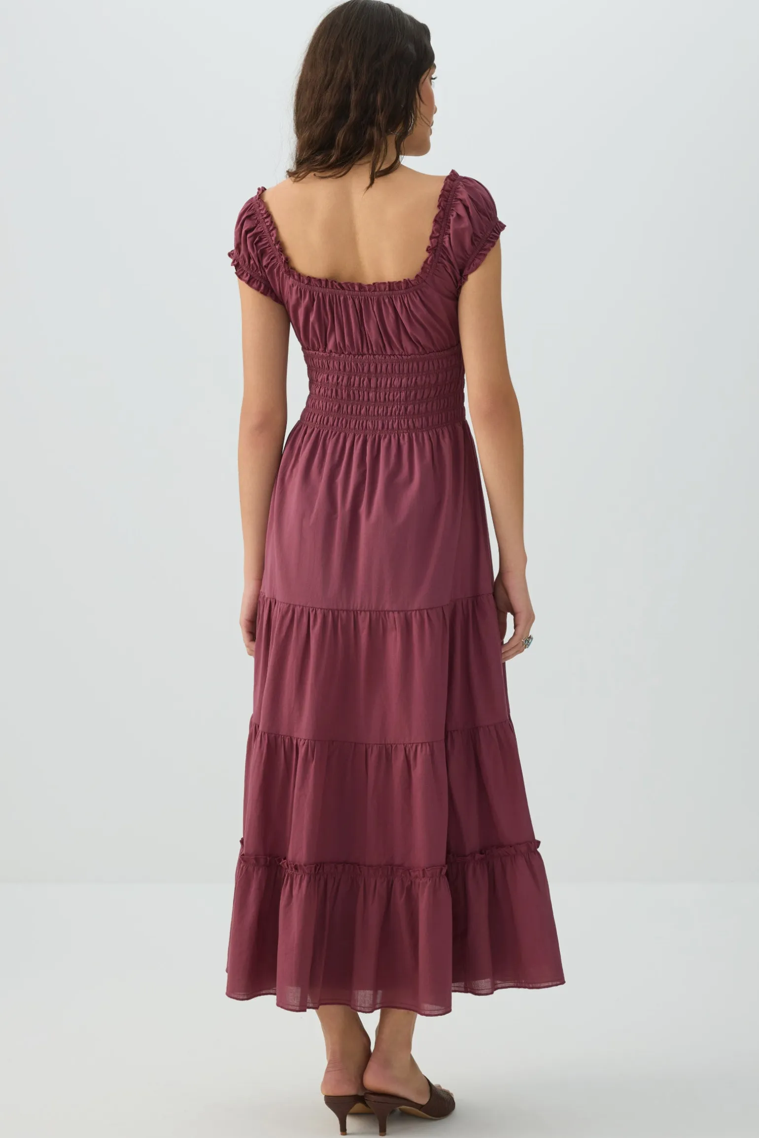 Maxi Milkmaid Dress