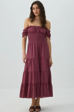 Maxi Milkmaid Dress