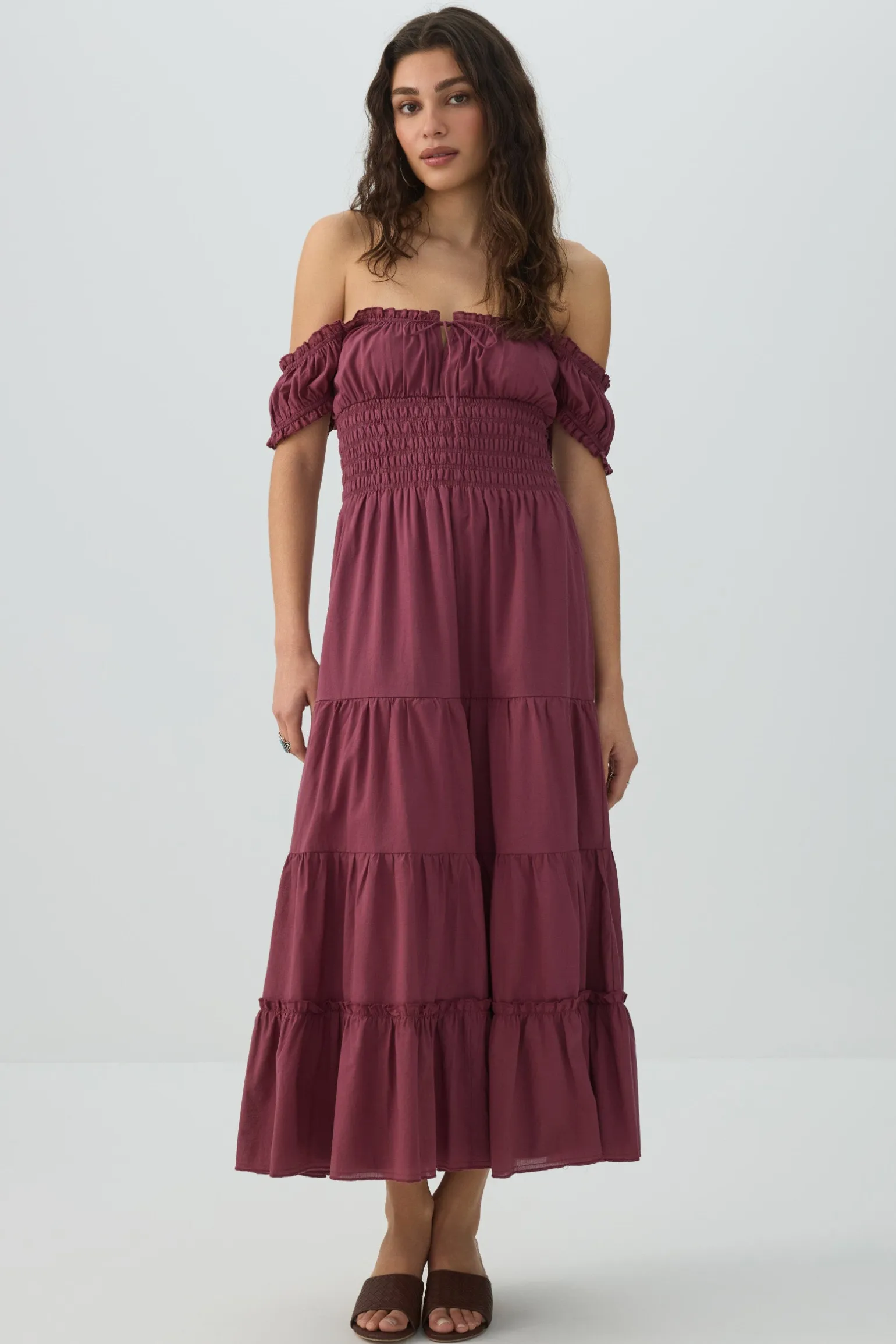 Maxi Milkmaid Dress