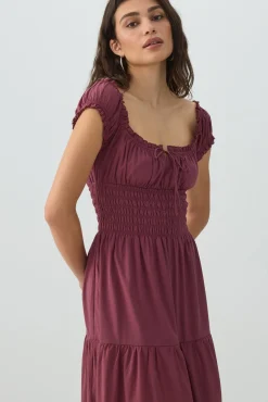 Maxi Milkmaid Dress