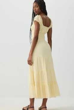 Maxi Milkmaid Dress