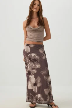 Mesh Maxi Skirt