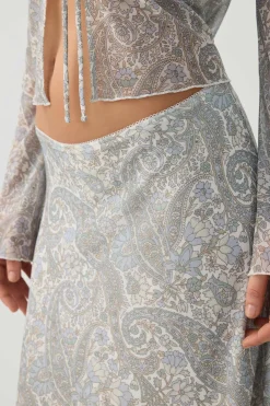 Mesh Midi Skirt
