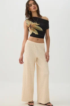 Mesh Off Shoulder Top