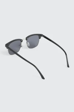 Metal Browline Clubmaster Sunglasses
