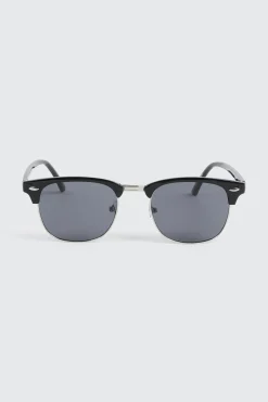 Metal Browline Clubmaster Sunglasses