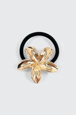 Metal Hibiscus Hair Tie