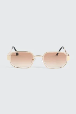 Metal Rectangular Sunglasses
