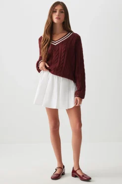 Micro Circle Skirt with Side Ties
