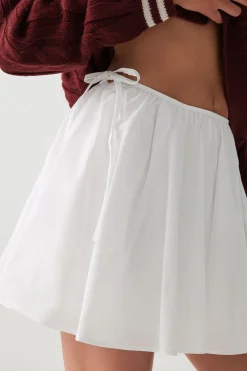 Micro Circle Skirt with Side Ties