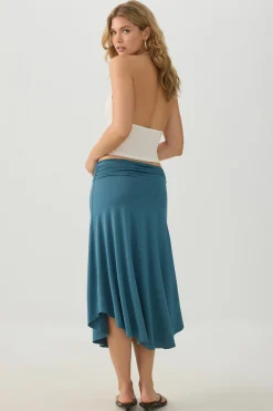 Midi Draped Skirt