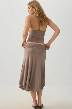 Midi Draped Skirt