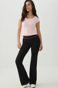 Mid Rise Flare Leggings