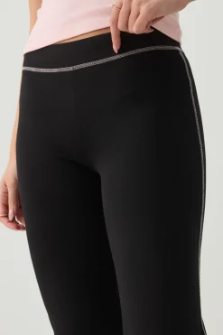 Mid Rise Flare Leggings