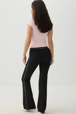 Mid Rise Flare Leggings