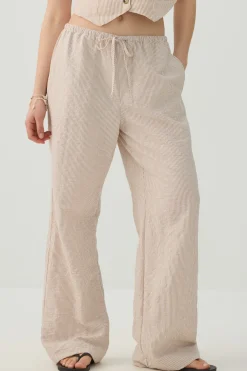 Mid Rise Wide Leg Pants