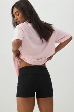 Mini Fold Over Biker Shorts