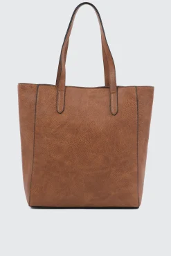 Minimalist Faux Leather Tote Bag