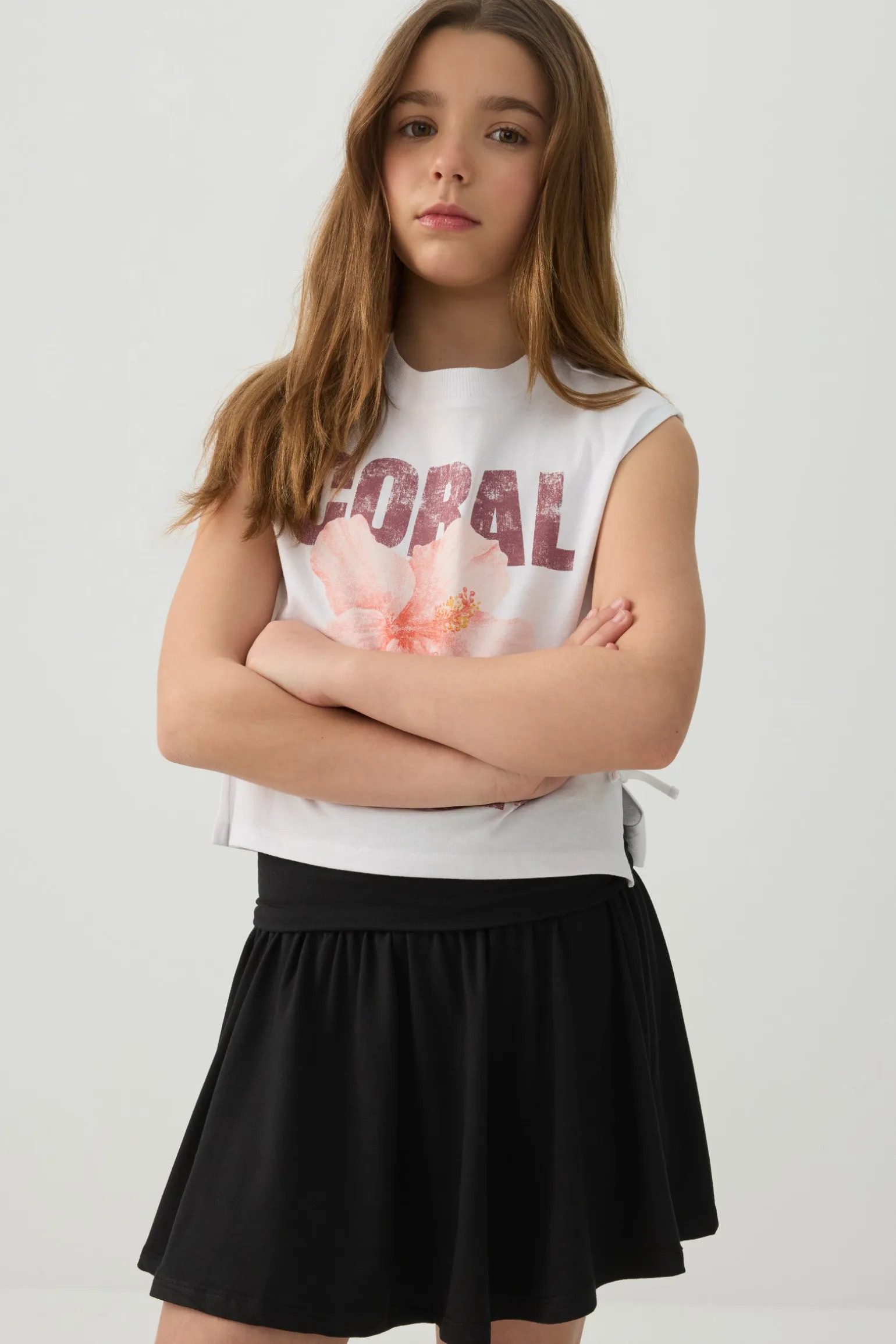 Mini Skirt with Built-In Shorts