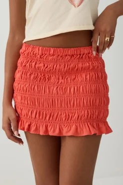 Mini Smocked Skirt