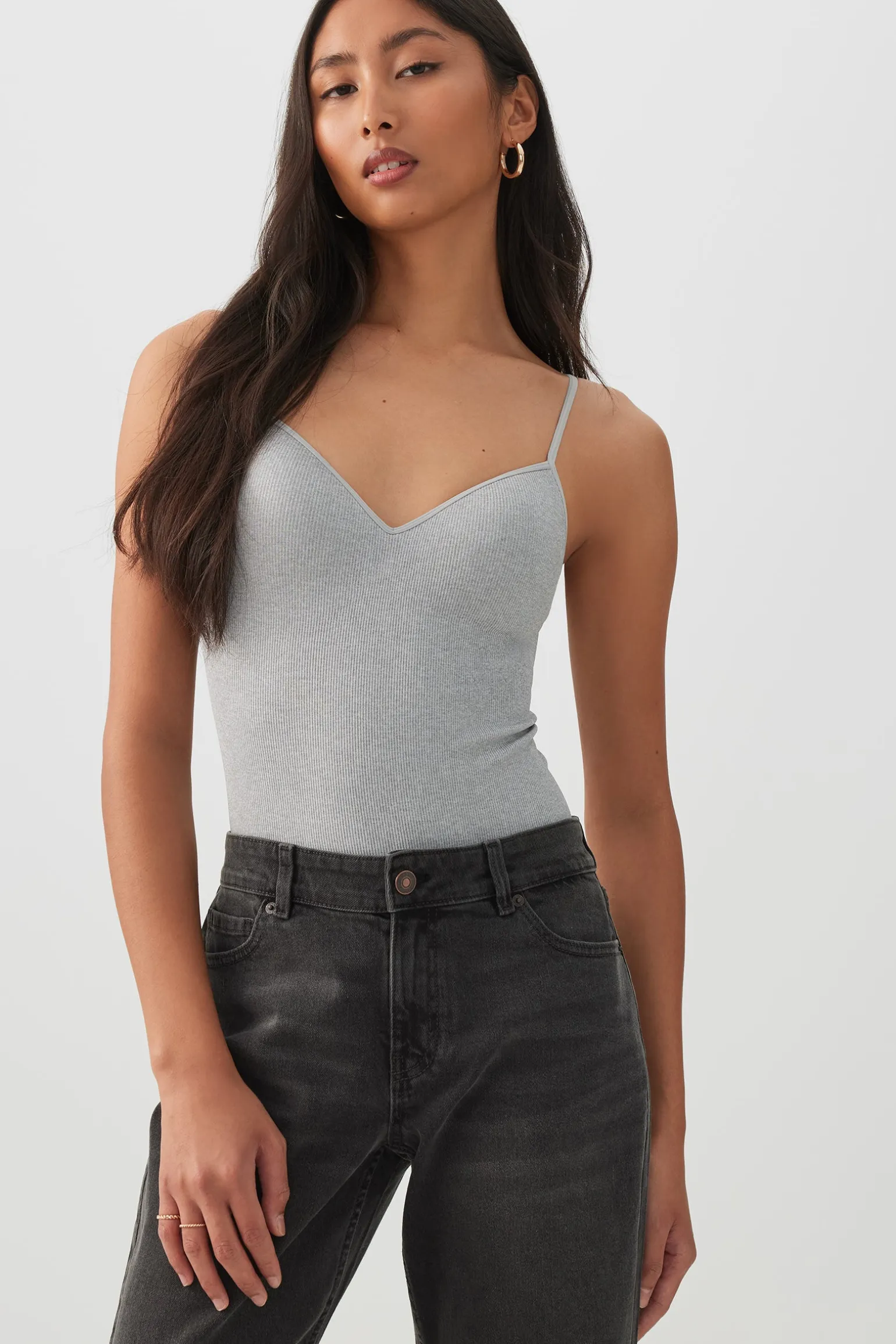 Molded Cup Seamless Rib Bodysuit