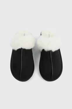 Mule Slippers with Fur Lining