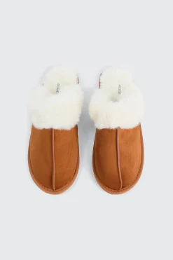 Mule Slippers with Fur Lining