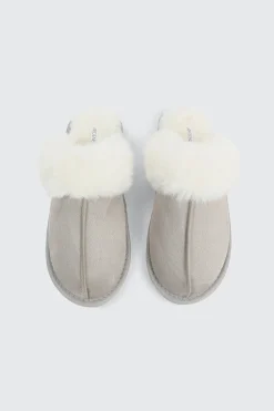 Mule Slippers with Fur Lining